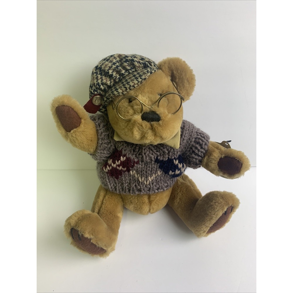 Brass‎ Button Bear Collection Sherwood "Bear of Long Life" Vintage 1996 Plush